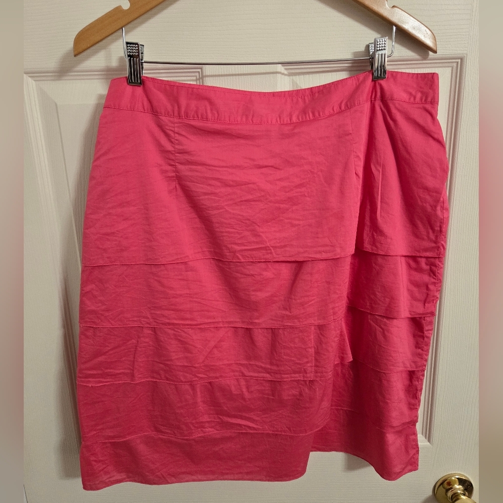Chadwicks Vibrant Pink Cotton Short Skirt Size  18